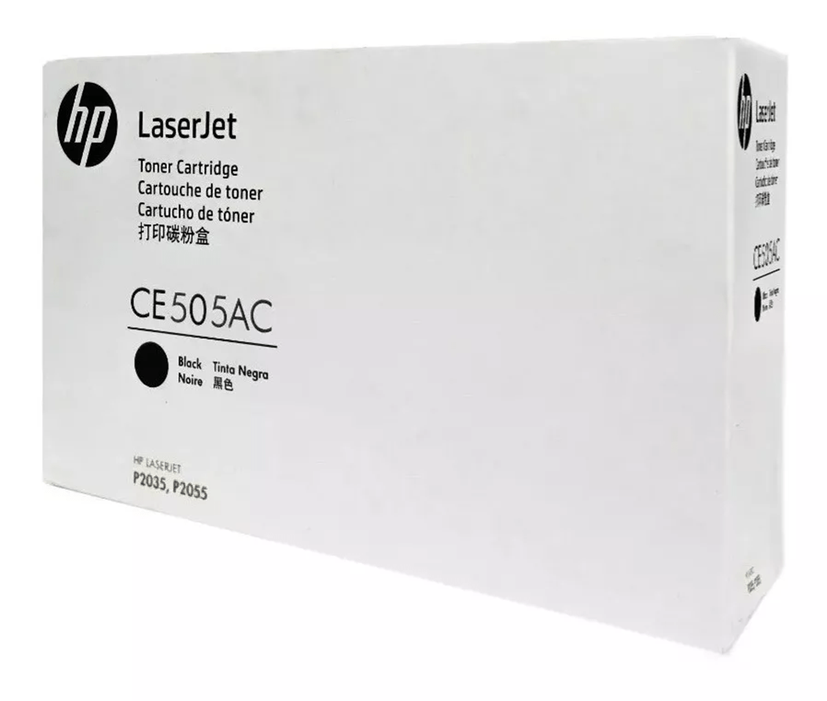 Tóner HP CE505AC Negro (05A, 2,300 páginas)