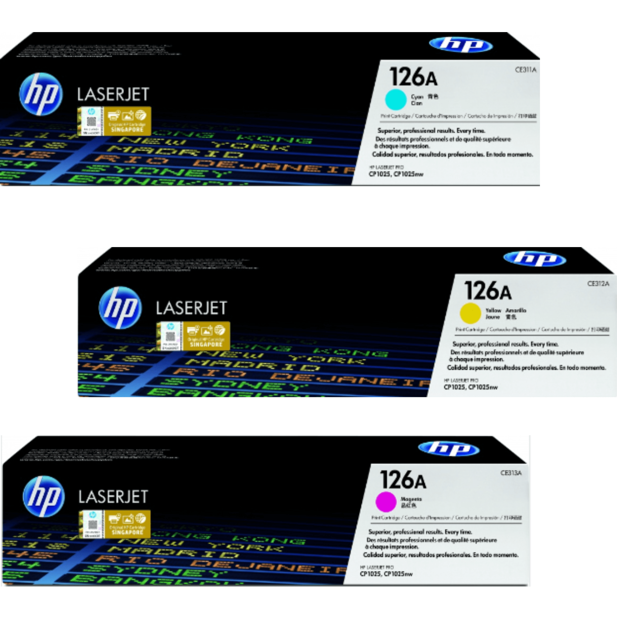 Tóner HP 126A Magenta (CE313A, 1,000 páginas)