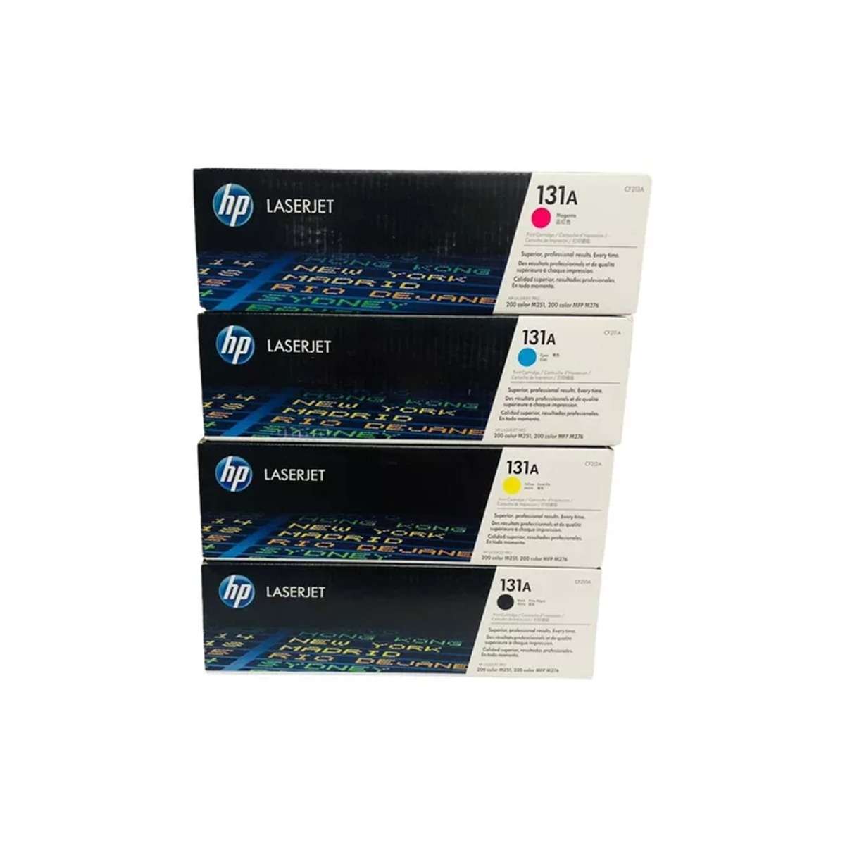 Kit HP 131A (CF211A-CF212A-CF213A, de 1,800 páginas)